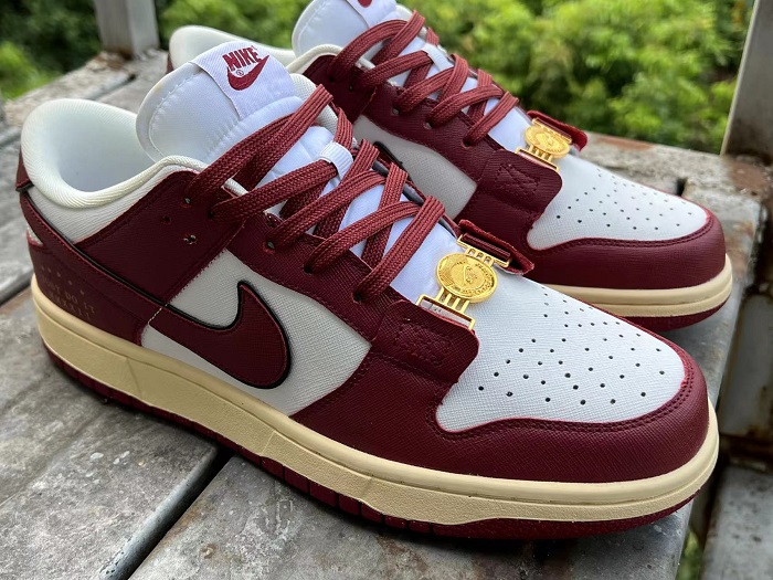Women's Dunk Low 'Just Do It' Sail Team Red Shoes 204 Women's Dunk Low 'Just Do It' Sail Team Red Shoes 204